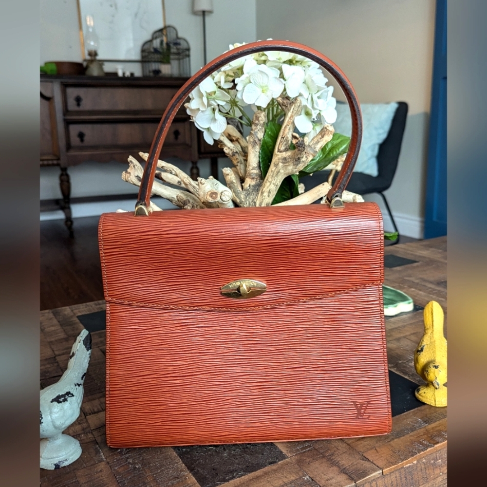 Louis Vuitton Epi Malesherbe Brown‎ hand bag